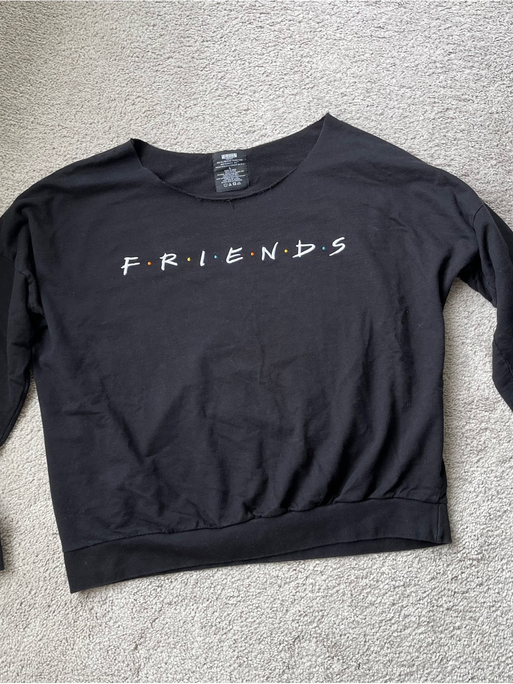 FRIENDS Black Logo Sweatshirt